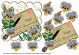Silver Pansy Ink Saver Anniversary 6in Decoupage Topper