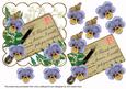 Blue Pansy Ink Saver If Friends Were -  6in Decoupage Topper