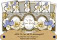 Cream Magnolias to the Love Birds Large Dl Card Kit