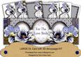 Dark Blue Magnolias to the Love Birds Large Dl Card Kit