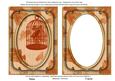 Burnt Orange Birdcage Paint 7x5in Shaker Base and Frame