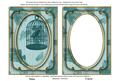 Dusky Teal Birdcage Paint 7x5in Shaker Base and Frame