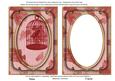 Red Birdcage Paint 7x5in Shaker Base and Frame