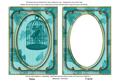 Teal Birdcage Paint 7x5in Shaker Base and Frame
