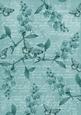 Dusky Teal Vintage Sweet Peas A4 Backing Paper