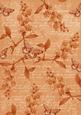 Burnt Orange Vintage Sweet Peas A4 Backing Paper