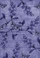 Dark Blue Vintage Sweet Peas A4 Backing Paper