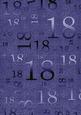 Dark Blue Metallic 18th Birthday A4 Backing Paper