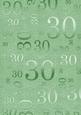 Mint Green Metallic 30th Birthday A4 Backing Paper