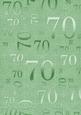 Mint Green Metallic 70th Birthday A4 Backing Paper
