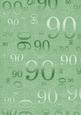 Mint Green Metallic 90th Birthday A4 Backing Paper