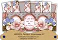 Pink Magnolia Bird Says You Are 40 Today Large Dl Card Kit