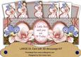 Pink Magnolia Bird Says You Are 70 Today Large Dl Card Kit