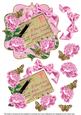 Pink Roses If Friends Were - 6in Bracket Topper