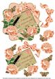 Peach Rose Cherish Moments 6in Bracket Topper
