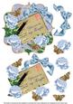 Blue Rose in My Thoughts 6in Bracket Topper