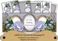P Blue Rose Wedding Anniversary Large Dl Decoupage Card Kit