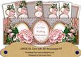 Pink Rose Wedding Anniversary Large Dl Decoupage Card Kit