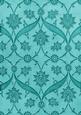 Teal Floral Entwined Embossed A4 Backing Paper