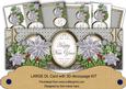 Silver Poinsettia Happy New Year Large Dl Card Kit