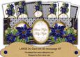 Blue Poinsettia Silent Night Large Dl Card Kit