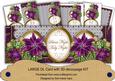 Purple Poinsettia Silent Night Large Dl Card Kit
