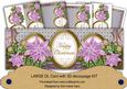 Lilac Poinsettia Happy Christmas Large Dl Card Kit