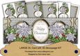 Silver Poinsettia Happy Christmas Large Dl Card Kit