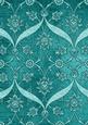 Teal Entwined Glitter Floral A4 Backing Paper