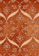 Burnt Orange Entwined Glitter Floral A4 Backing Paper