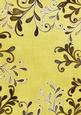 Lemon Coloured Gold Swirls A4 Backing Paper