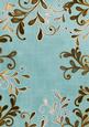 Dusky Teal Coloured Gold Swirls A4 Backing Paper