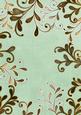 Mint Green Coloured Gold Swirls A4 Backing Paper