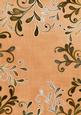 Burnt Orange Coloured Gold Swirls A4 Backing Paper
