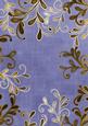 Dark Blue Coloured Gold Swirls A4 Backing Paper