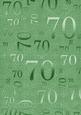 Mid Green Metallic 70 Birthday A4 Backing Paper