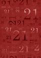Dark Red Metallic 21 Birthday A4 Backing Paper