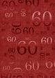 Dark Red Metallic 60 Birthday A4 Backing Paper