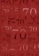 Dark Red Metallic 70 Birthday A4 Backing Paper