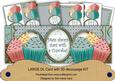 Pastel Cupcakes1 Diets Start with Cupcakes Large Dl Card Kit