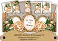 Peach Rose 70th Birthday Large Dl Card Kit