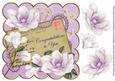 Lilac Magnolia Congratulations to You 8in Decoupage Topper