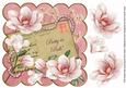 Pink Magnolia Pretty in Pink 8in Decoupage Topper