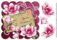 Cersie Magnolia Aged to Perfection 8in Decoupage Topper