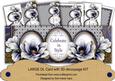 Dark Blue Magnolia Celebrate in Style Dl Decoupage Card Kit