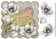 Silver Magnolia If Friends Were - 8in Decoupage Topper