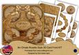 Vintage Car Life Begins at 50! 3D Rosette 8in Card Front Kit