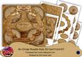 Vintage Car Life Begins at 70! 3D Rosette 8in Card Front Kit