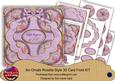 Lilac Sweetpea Life Begins at 70! 3D Rosette 8in Card Kit