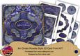 Dark Blue Snowflake Let It Snow! 3D Rosette 8in Card Kit